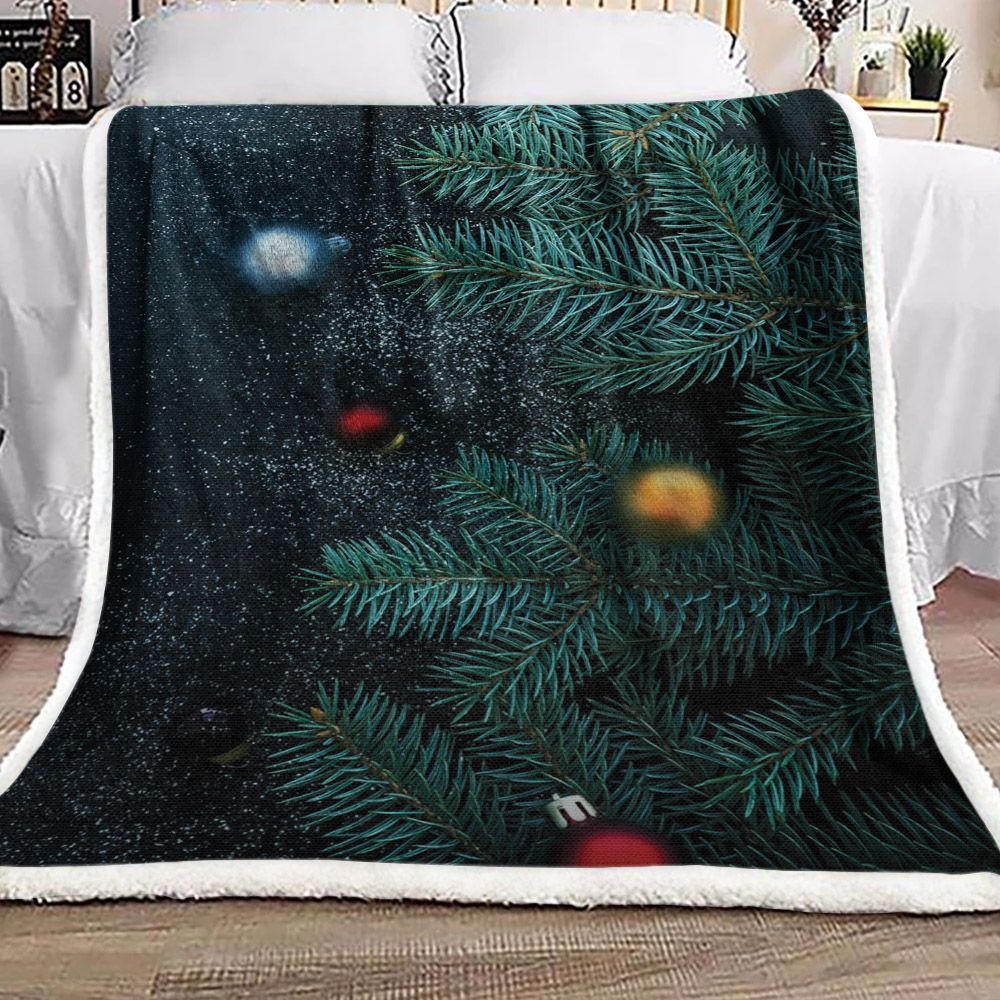 Christmas Tree Sherpa Fleece Blanket
