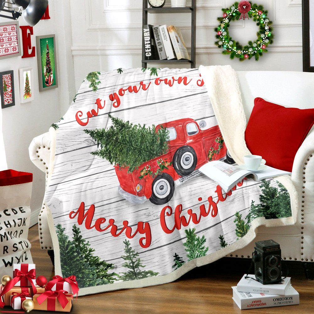 Christmas Tree Farm Sherpa Fleece