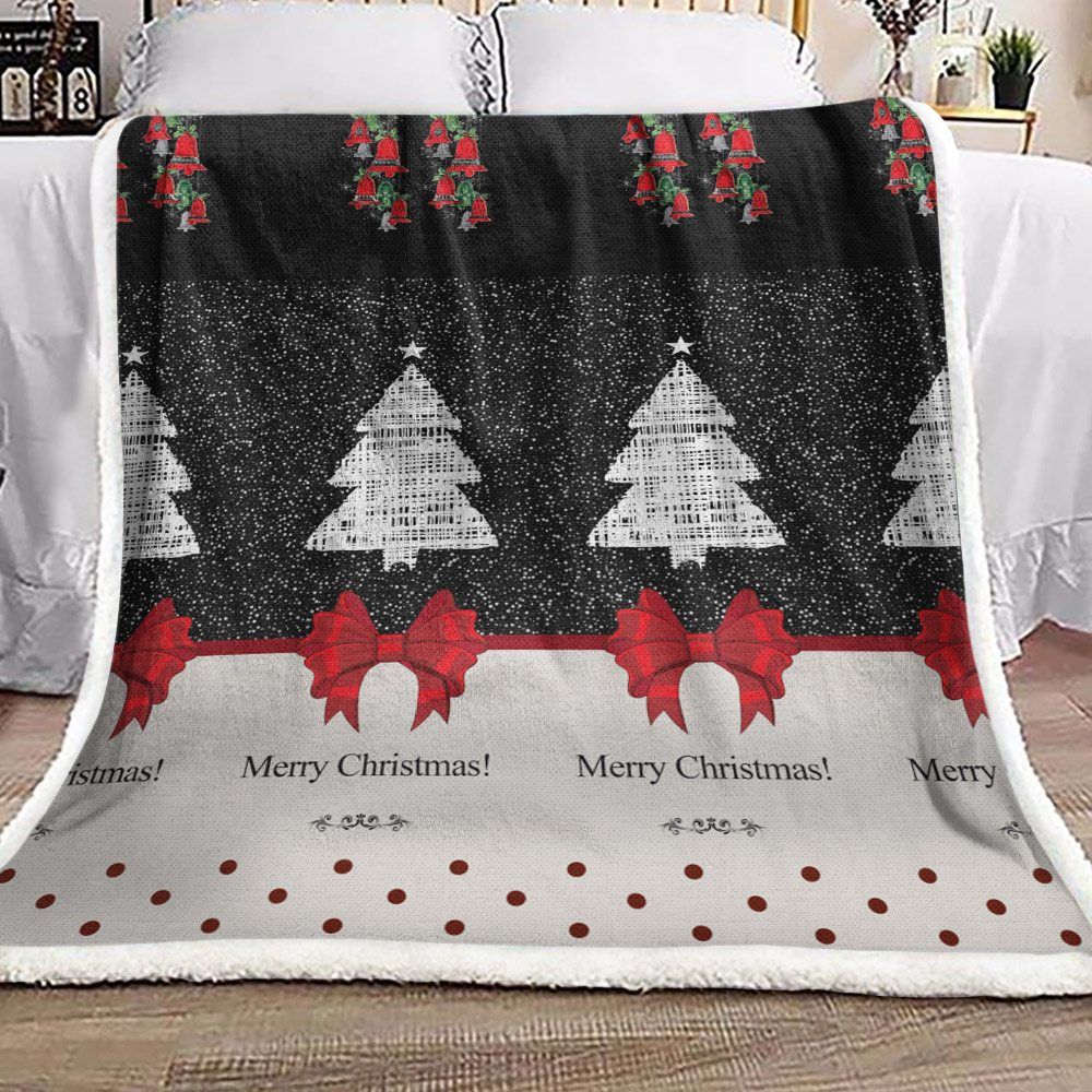 Christmas Tree Sherpa Fleece Blanket