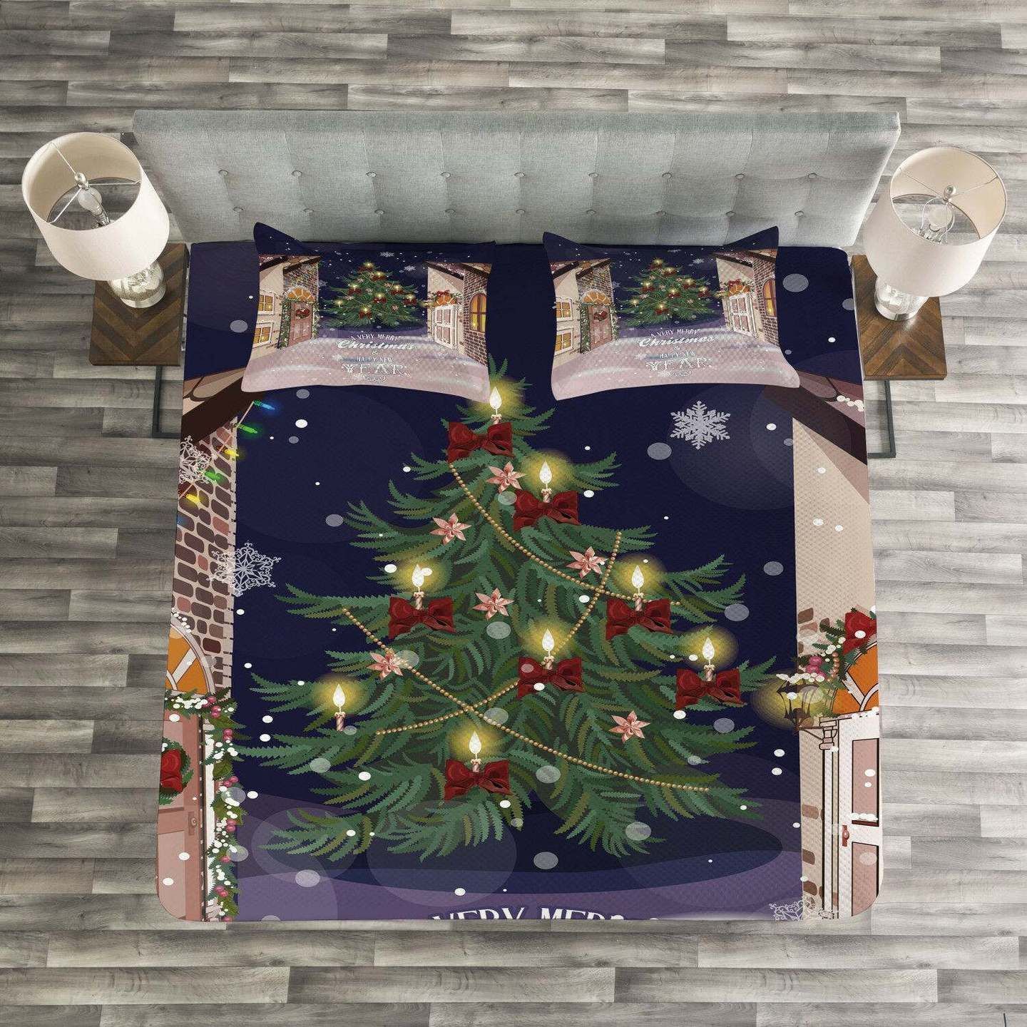 Christmas Tree Light Bedding Set