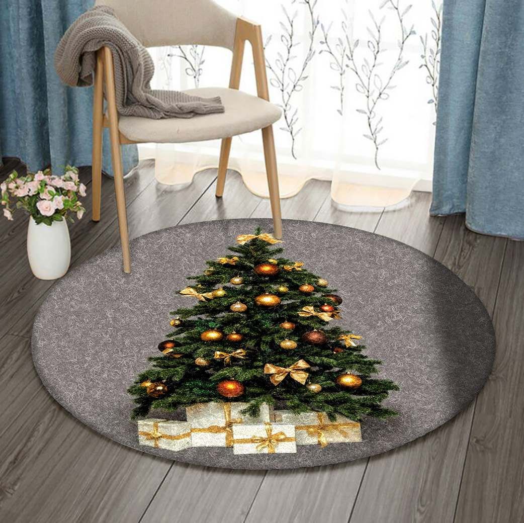 Christmas Tree Round Carpet