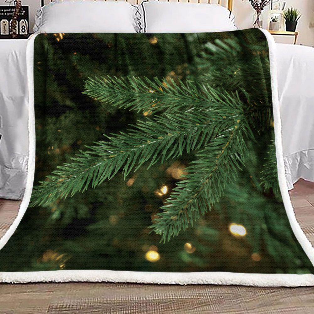 Christmas Tree Sherpa Fleece Blanket