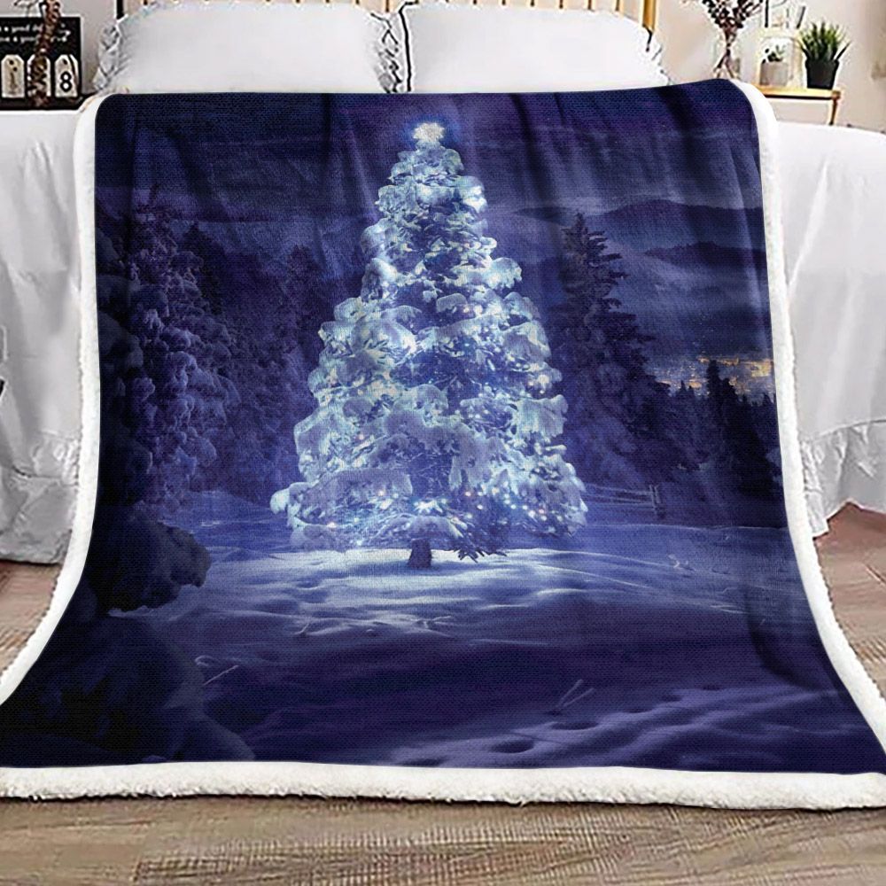 Christmas Tree Sherpa Fleece Blanket