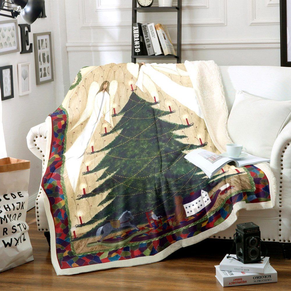 Christmas Tree Sherpa Fleece