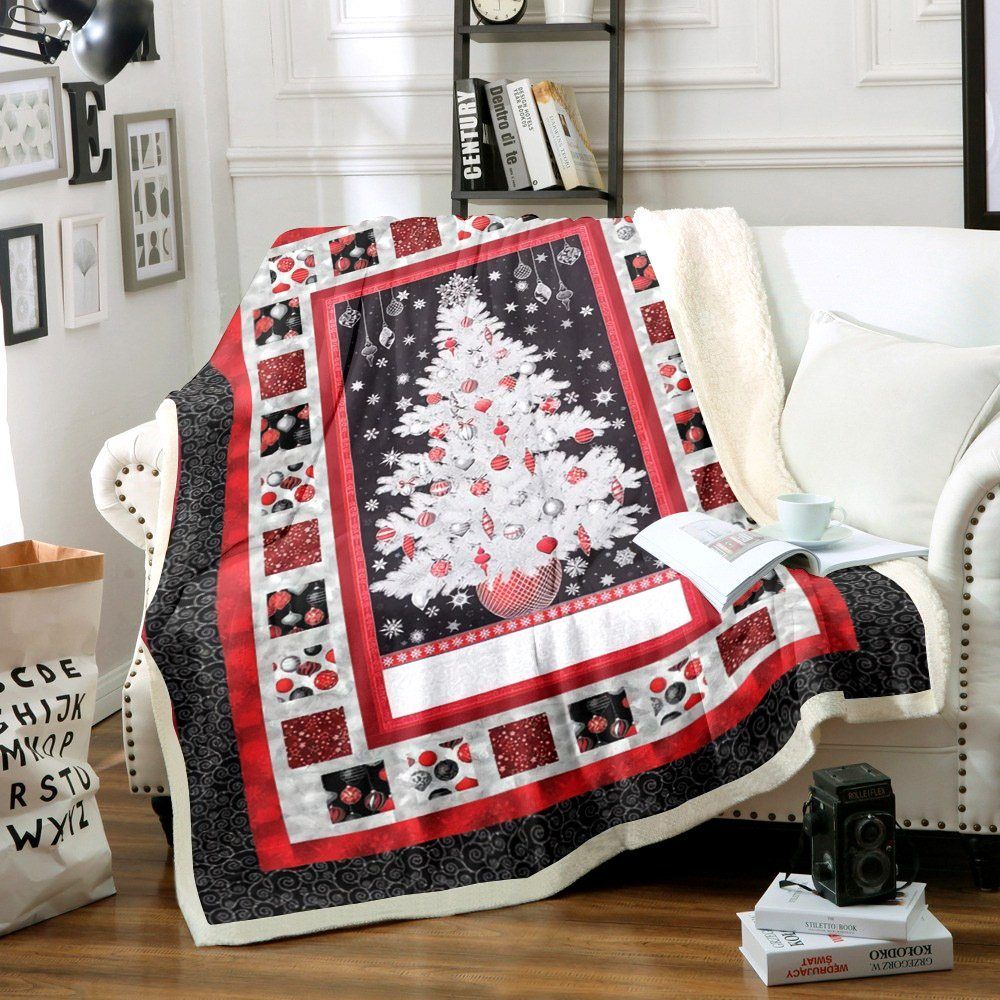 Christmas Tree Sherpa Fleece Blanket