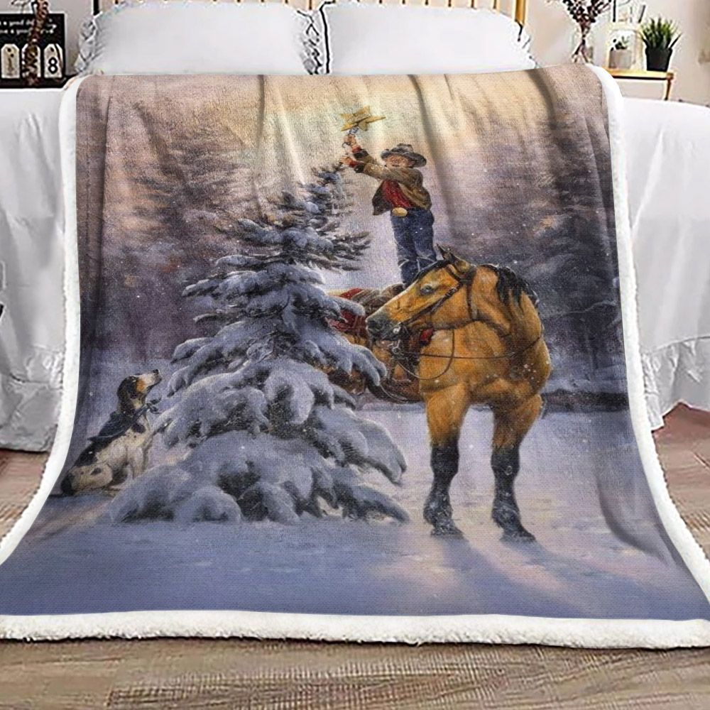 Christmas Tree Sherpa Fleece Blanket