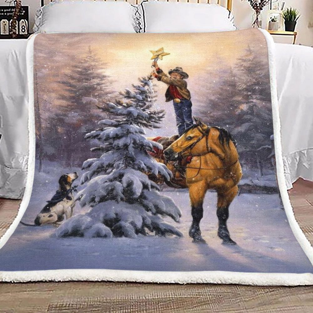 Christmas Tree Sherpa Fleece Blanket