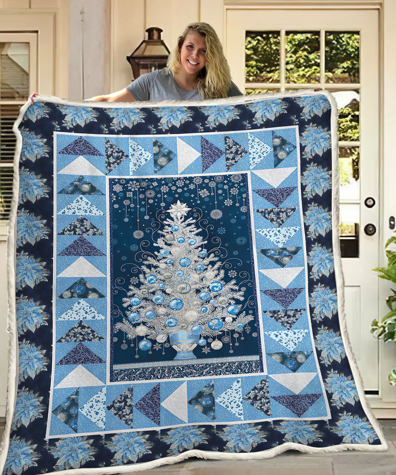 Christmas Tree Fleece Blanket