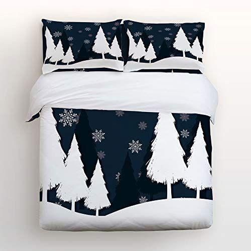 Christmas Tree Snowflake  Bedding Set