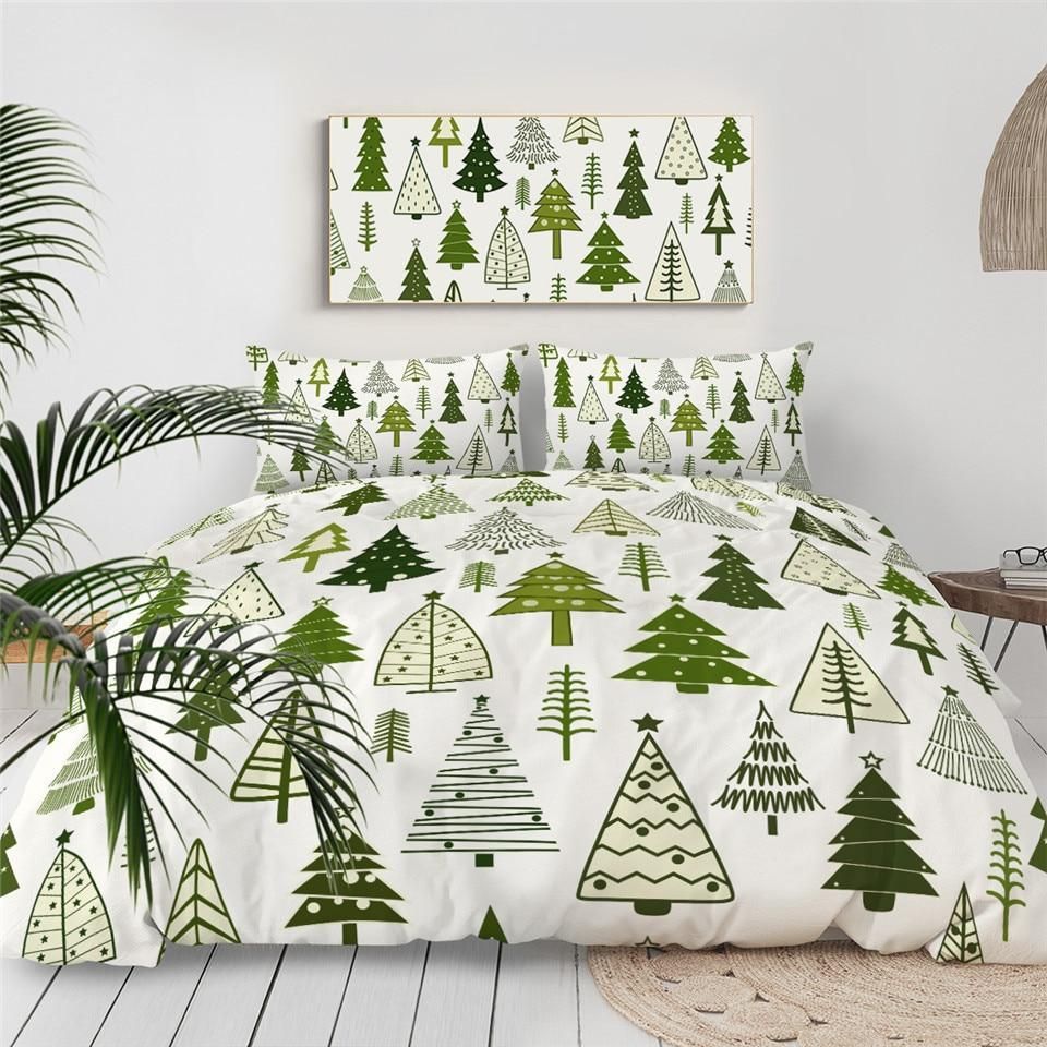 Christmas Trees Art Bedding Set