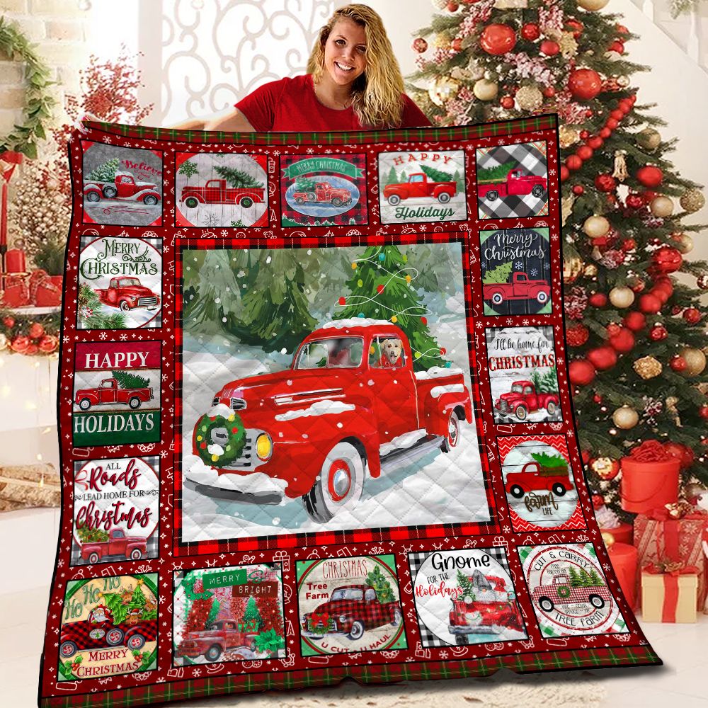 Christmas Truck BBB101136HT Quilt Blanket