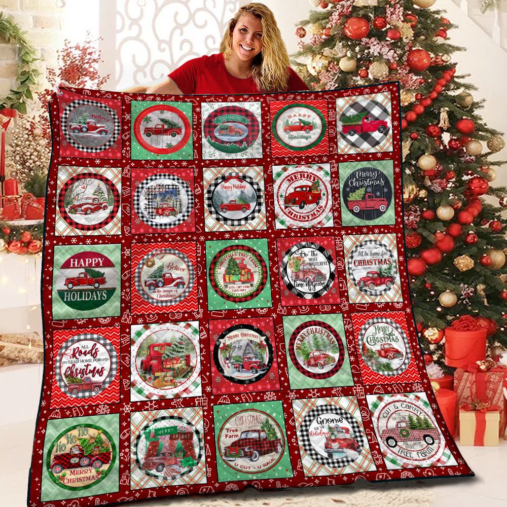 Christmas Truck BBB101137HT Quilt Blanket