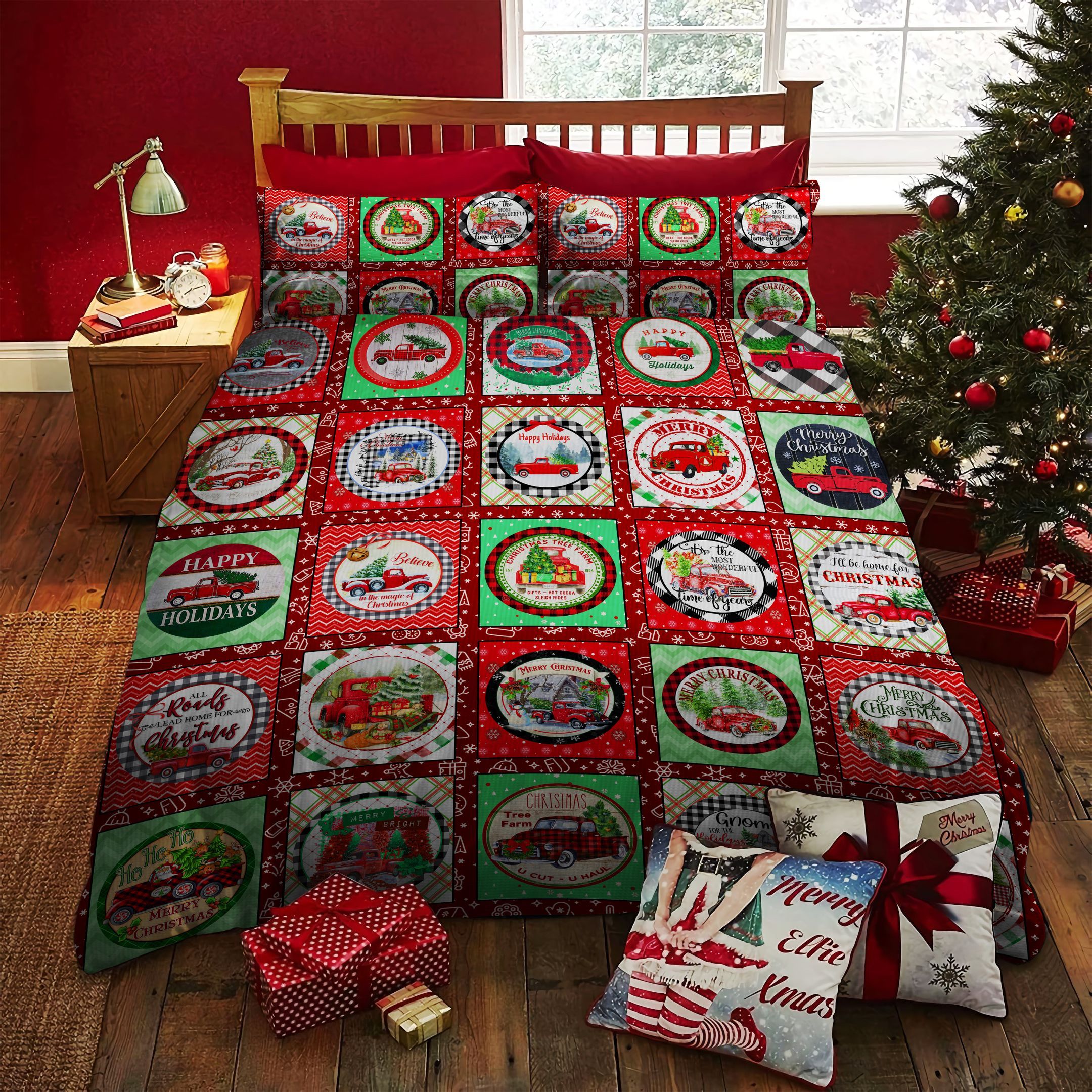Christmas Truck Bedding Set