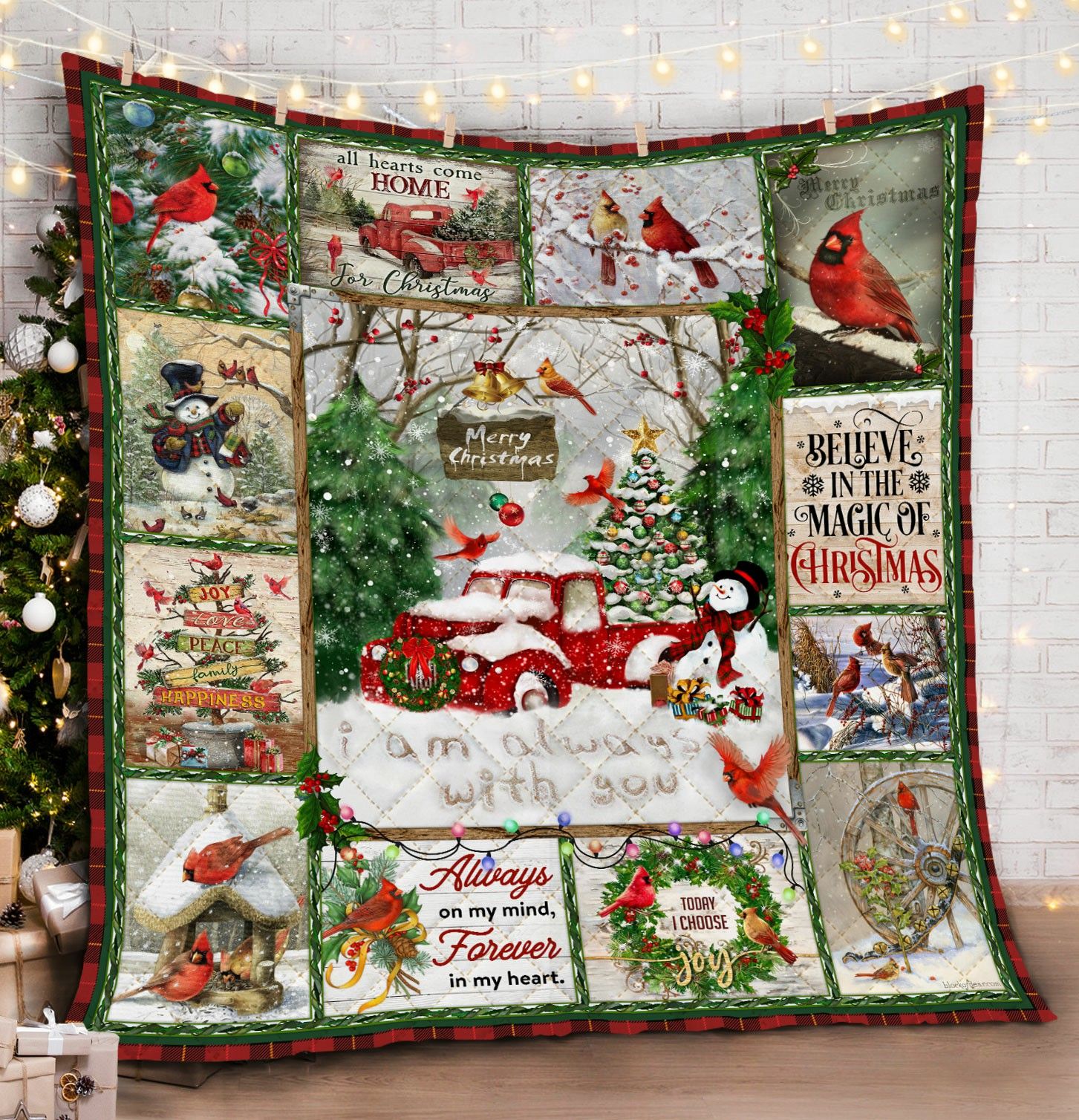 Christmas Truck HHC121120TH Quilt Blanket