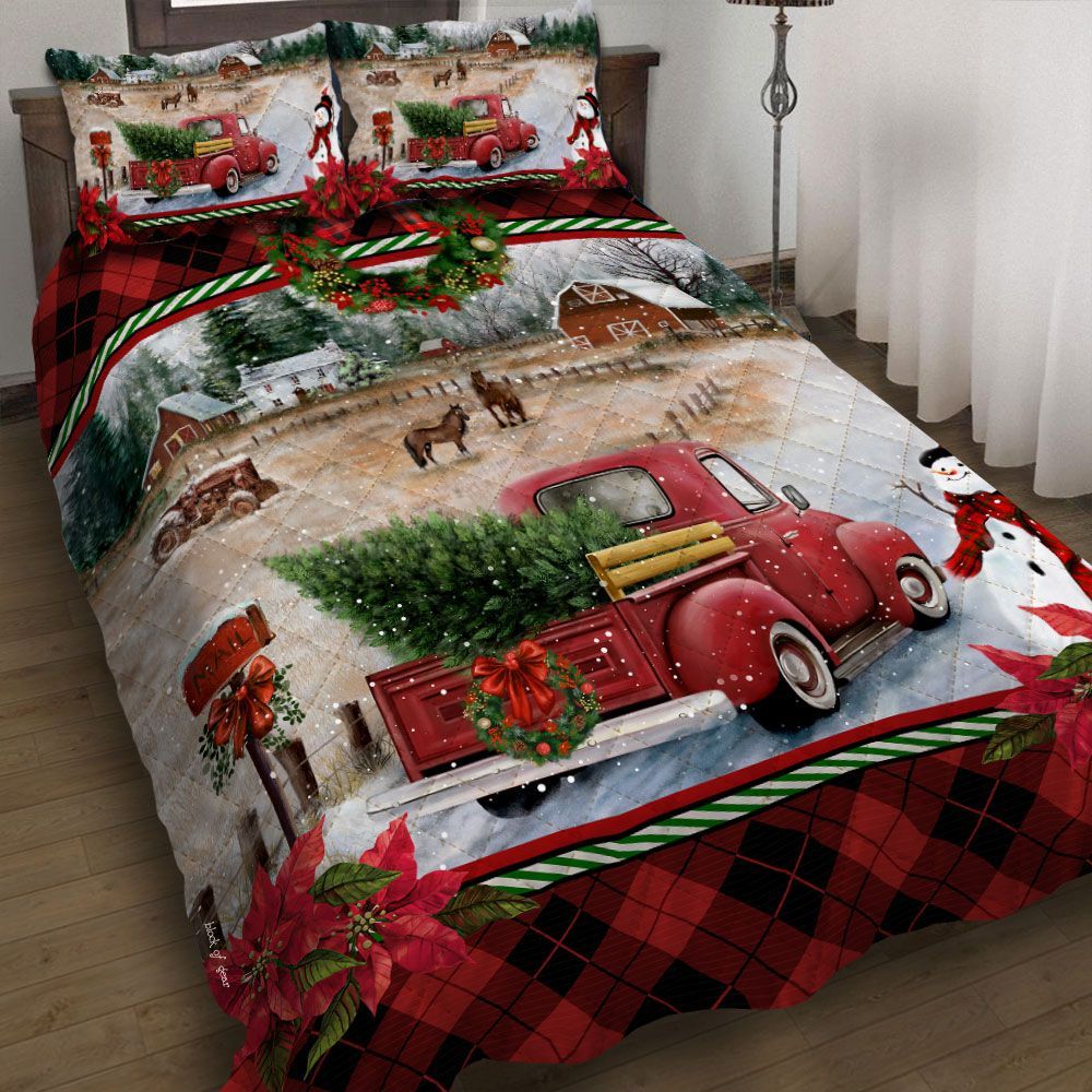 Christmas Truck Bedding Set
