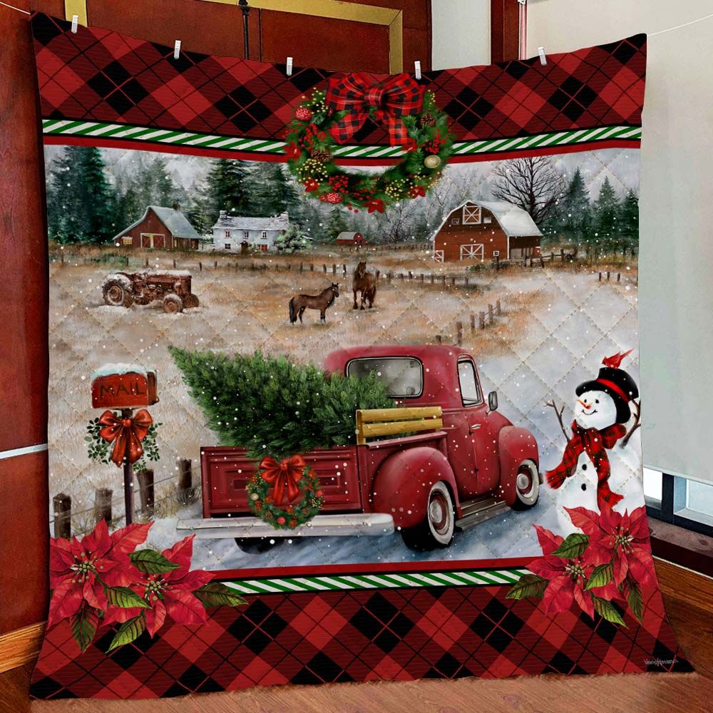 Christmas Truck TNC121116 Quilt Blanket