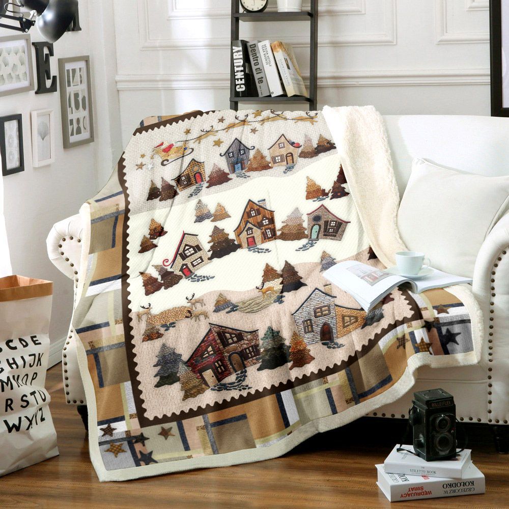 Christmas Sherpa Fleece Blanket