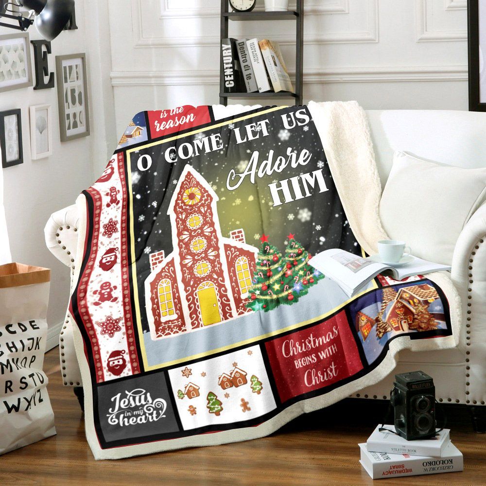 Christmas Sherpa Fleece Blanket