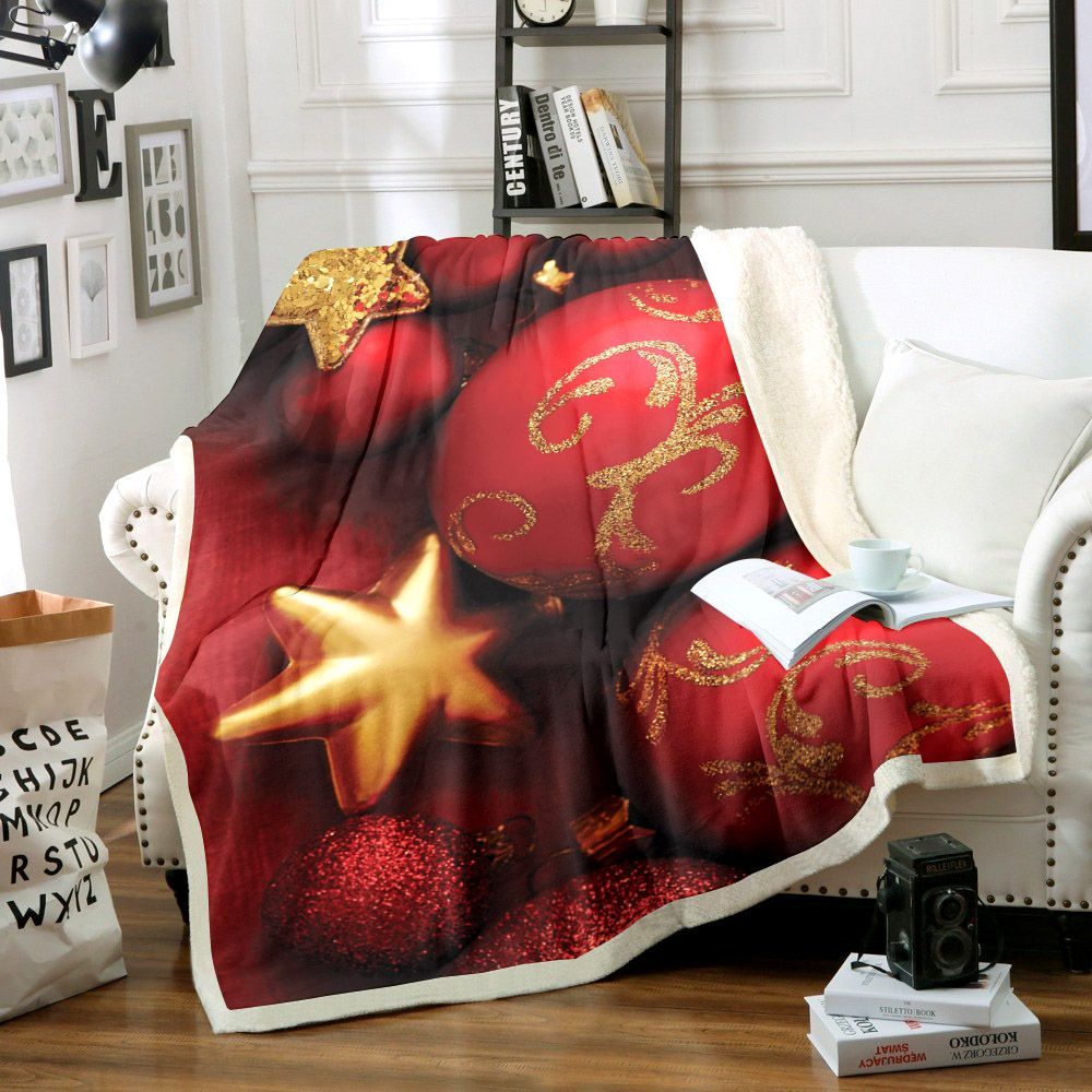 Christmas Sherpa Fleece Blanket