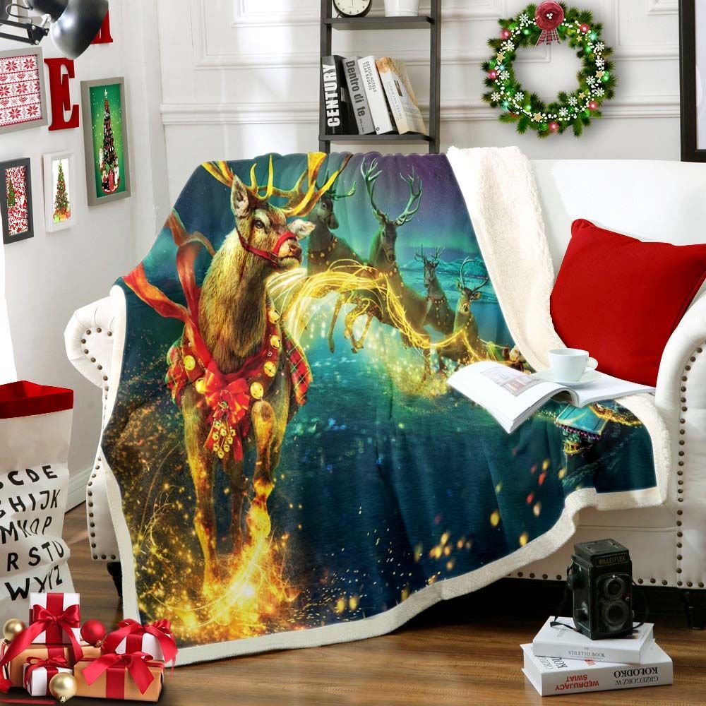 Christmas Sherpa Fleece Blanket