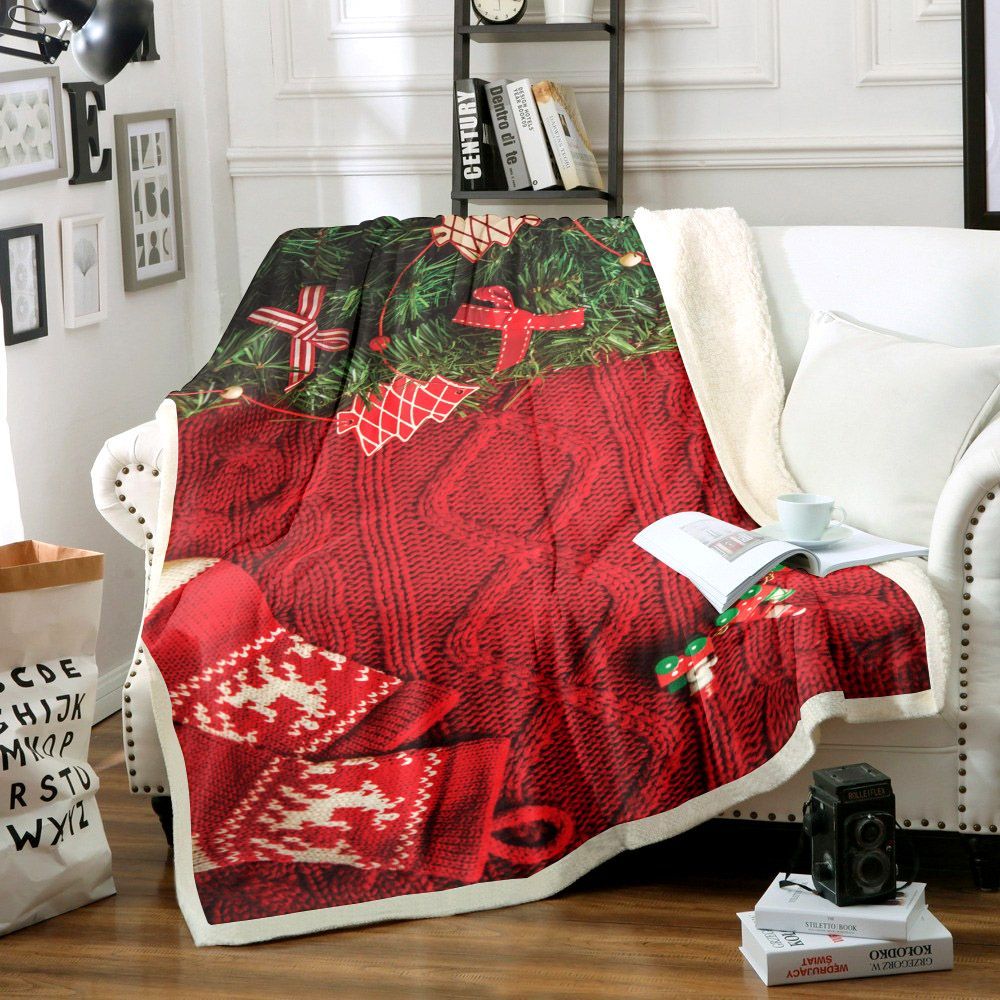 Christmas Sherpa Fleece Blanket
