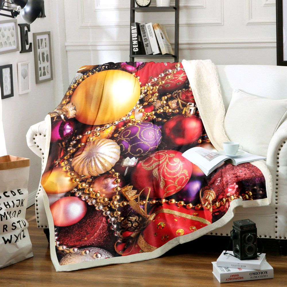 Christmas Sherpa Fleece Blanket