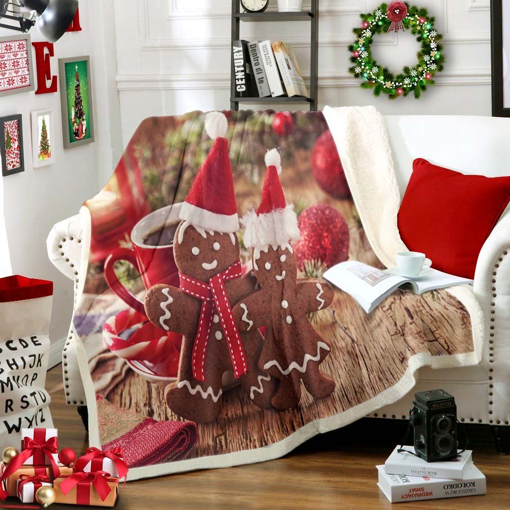 Christmas Sherpa Fleece Blanket
