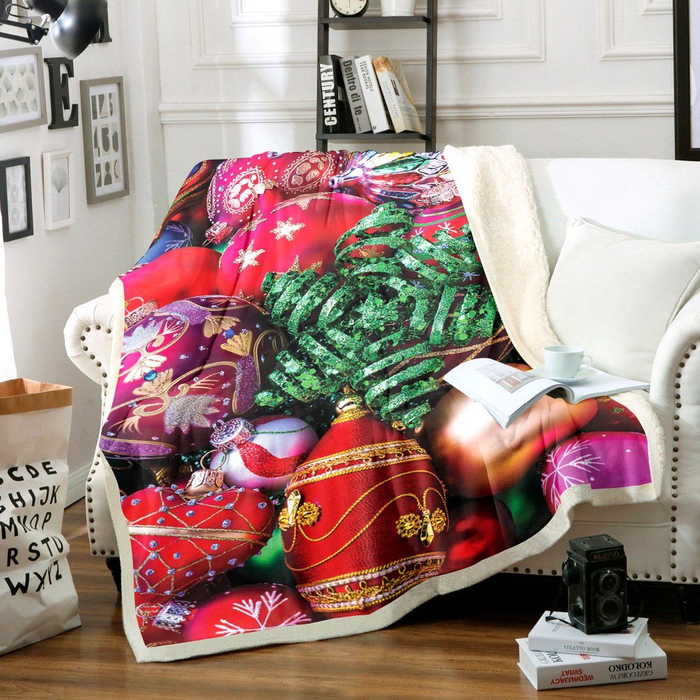 Christmas Sherpa Fleece Blanket