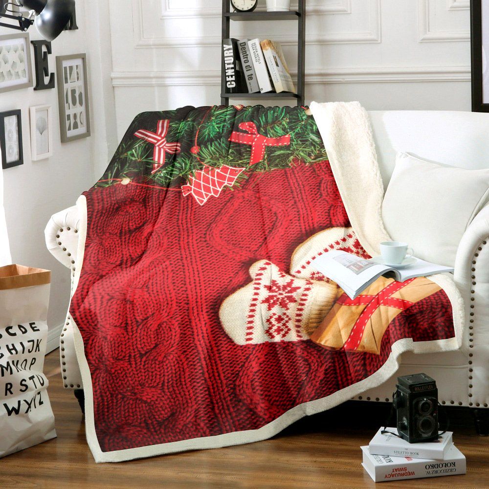 Christmas Sherpa Fleece Blanket
