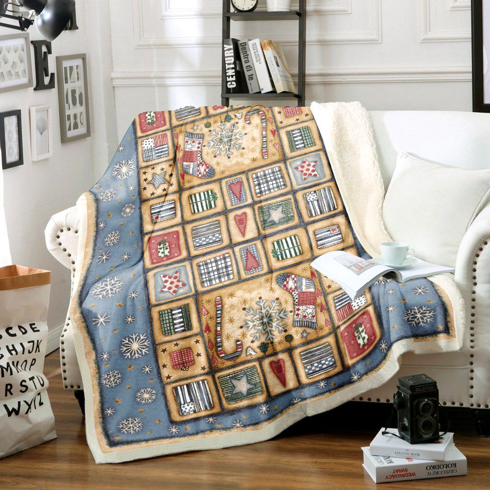 Christmas Sherpa Fleece Blanket