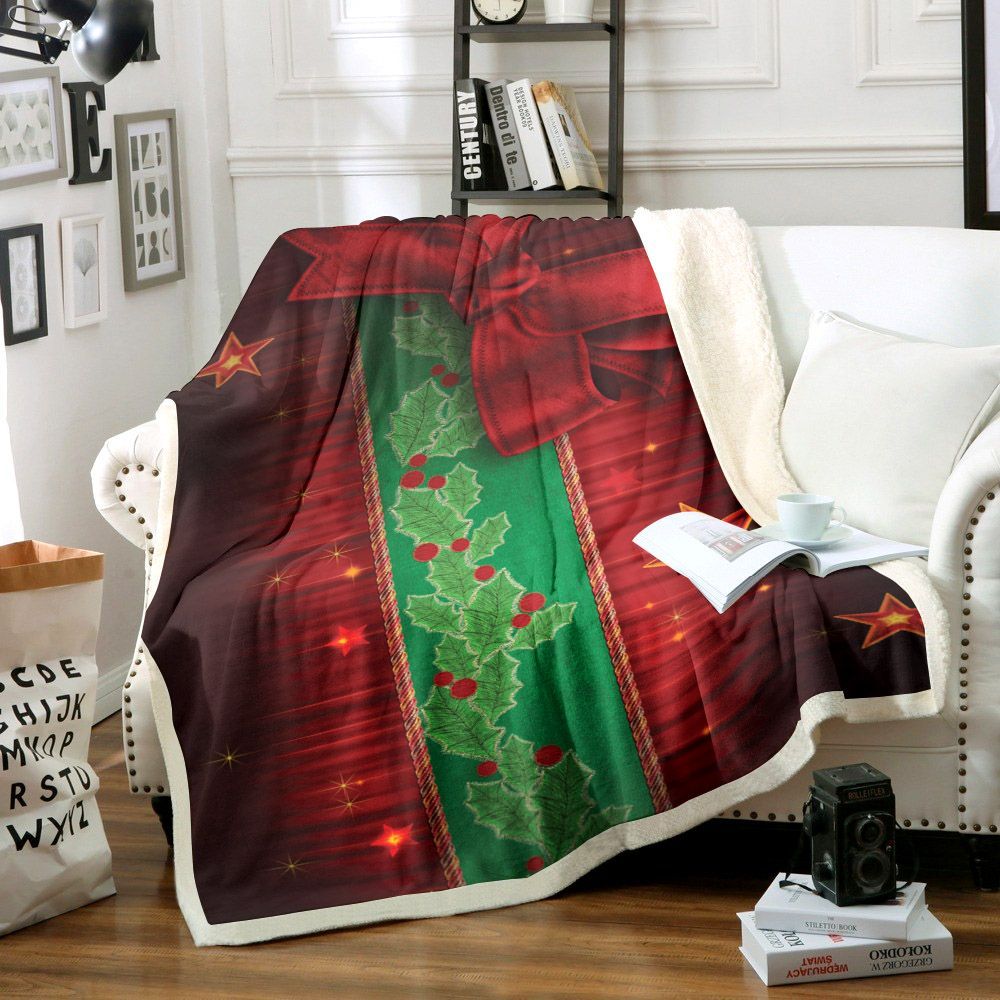 Christmas Sherpa Fleece Blanket