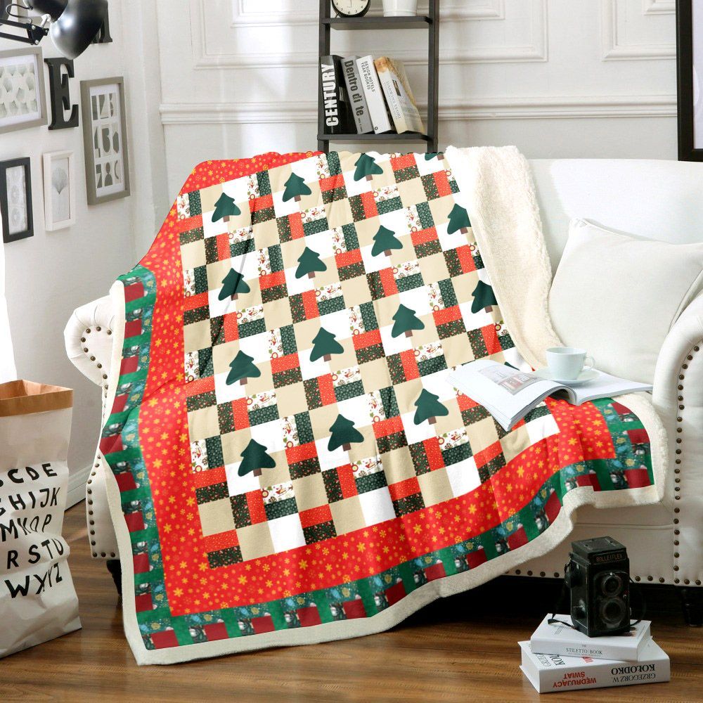 Christmas Sherpa Fleece Blanket