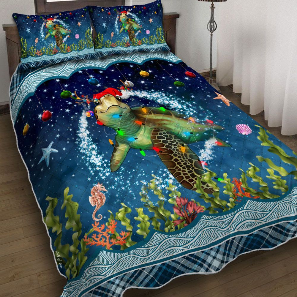 Christmas Turtle Bedding Set