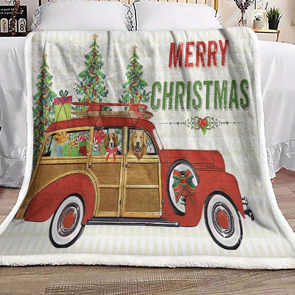 Christmas Sherpa Fleece Blanket