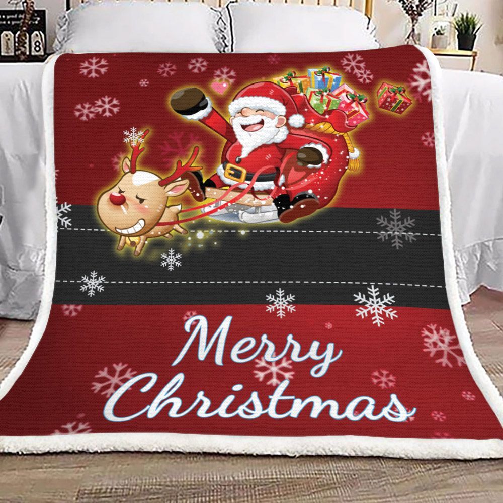 Christmas Sherpa Fleece Blanket