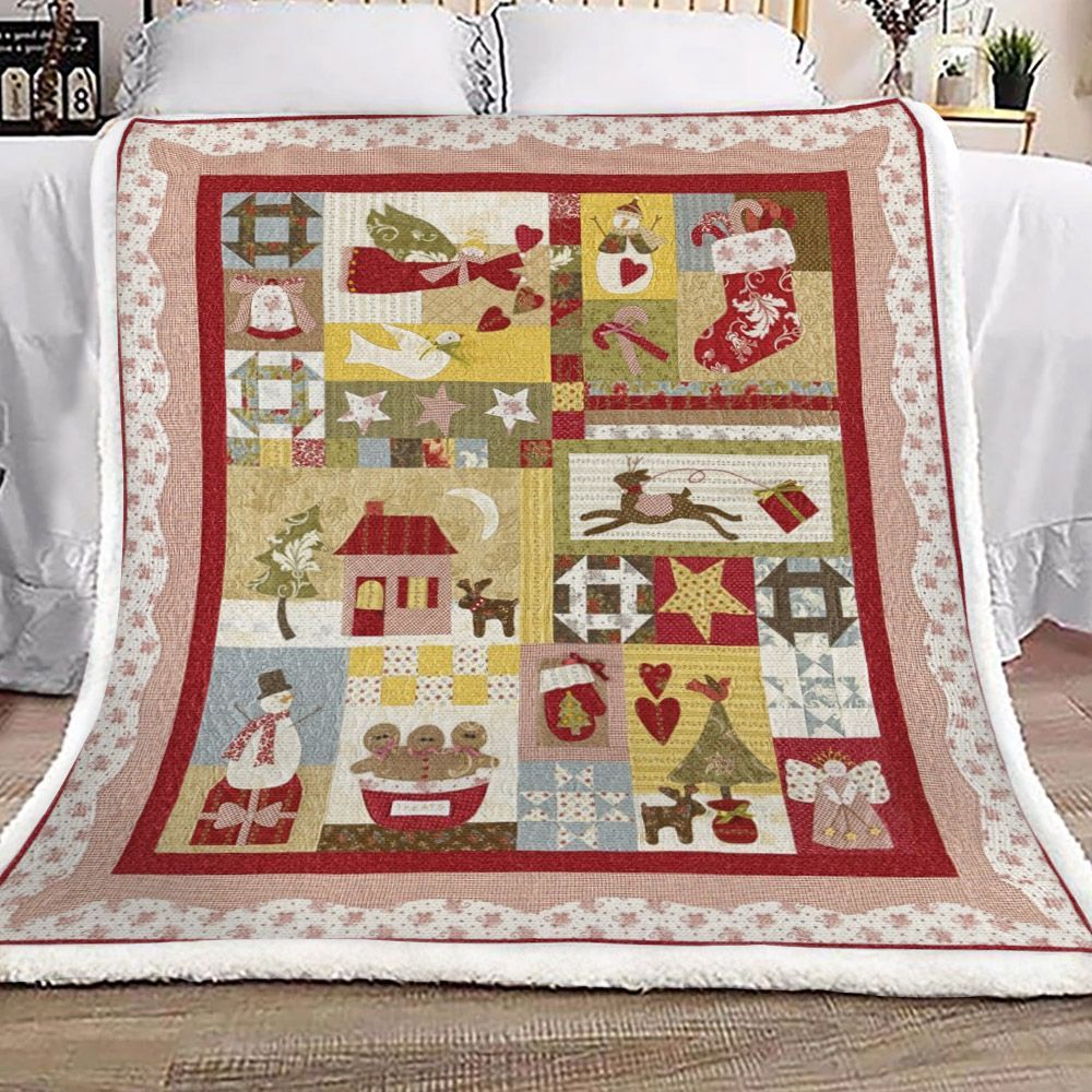 Christmas Sherpa Fleece Blanket