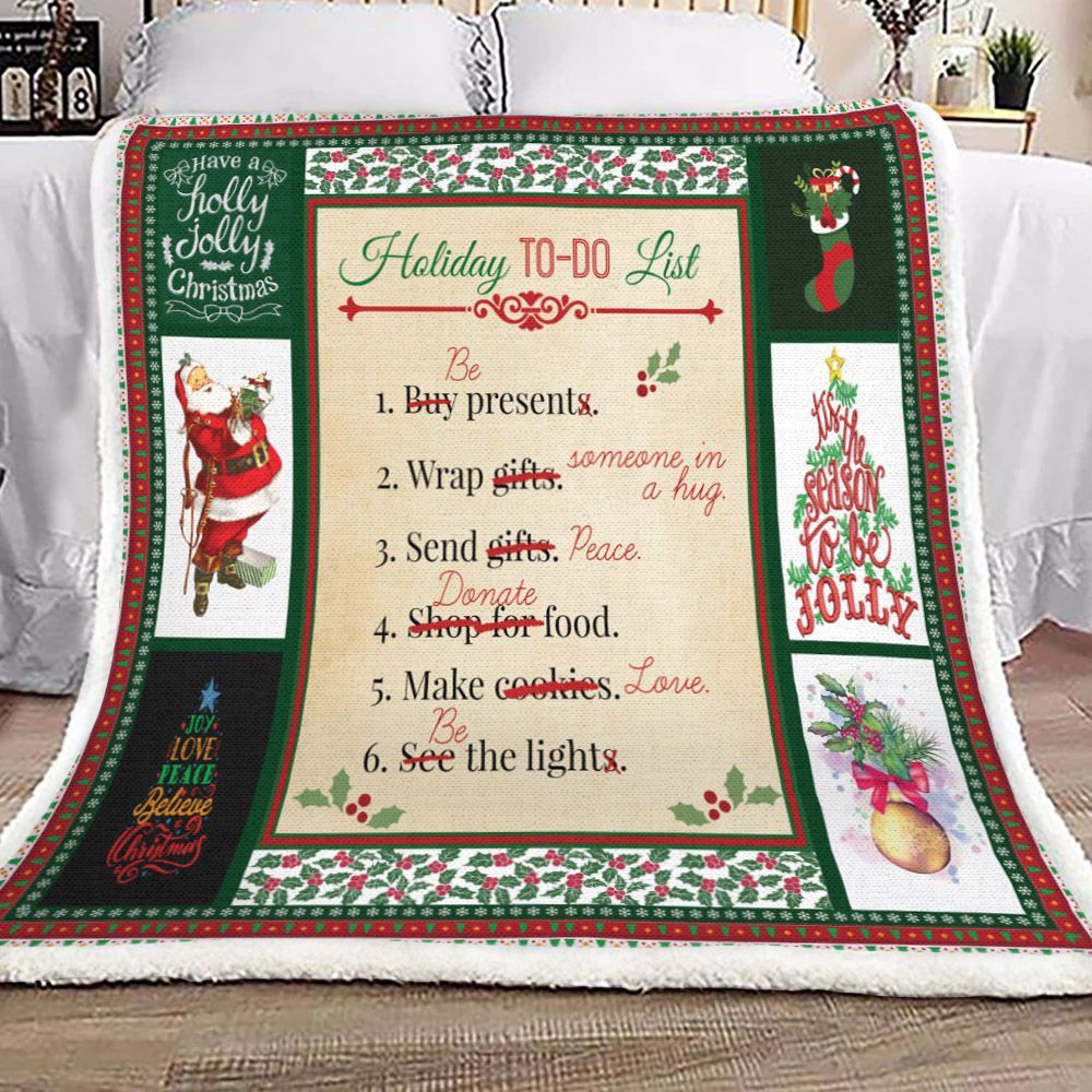 Christmas Sherpa Fleece Blanket