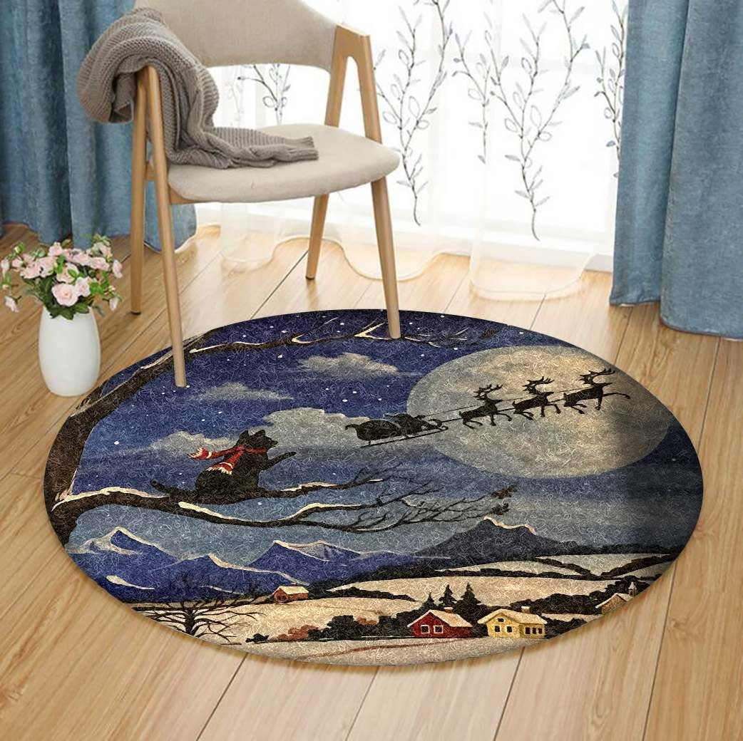 Christmas Round Carpet