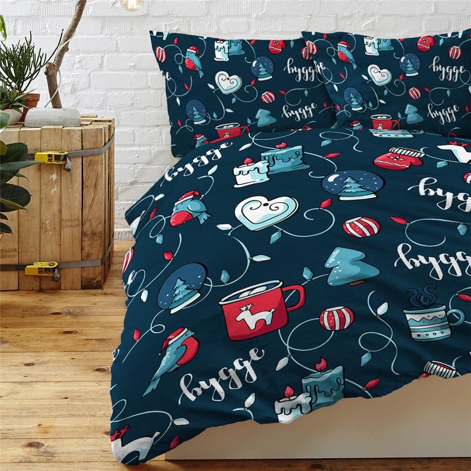 Christmas Warping Paper Bedding Set