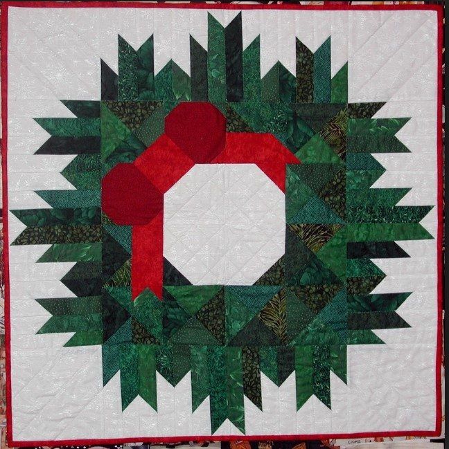Christmas Wreath CLA2210143Q Quilt Blanket