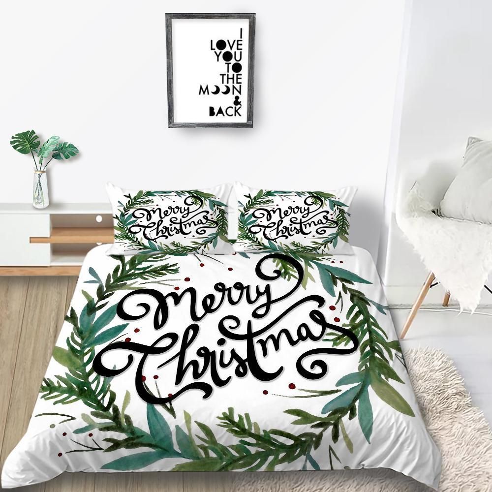 Christmas Wreath Simple Bedding Set