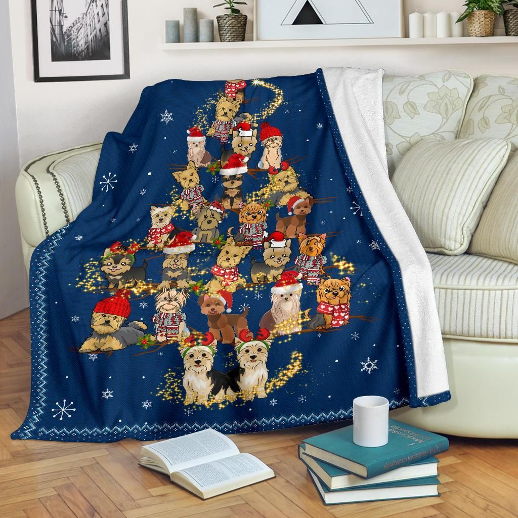 Christmas Yorkshire Sherpa Fleece Blanket