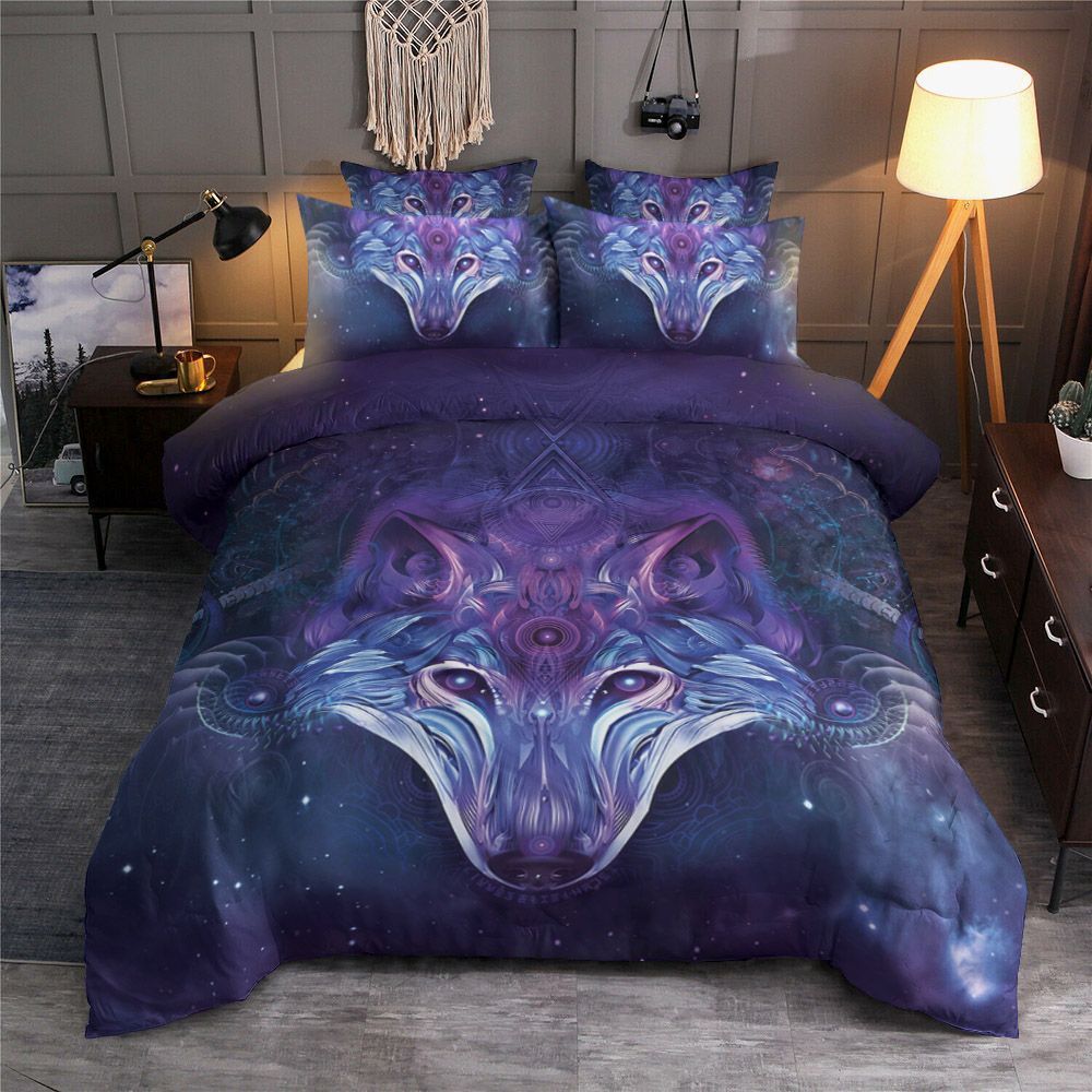 Chrome Wolf Bedding Set