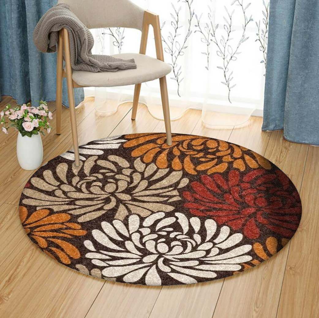 Chrysanthemum Round Carpet