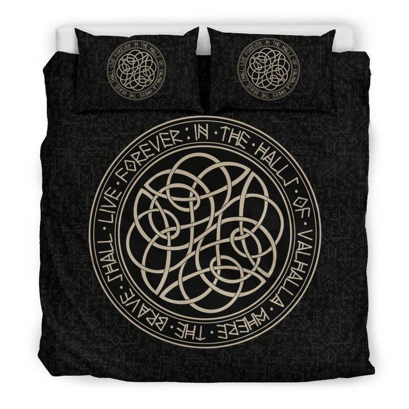 Circle Of Norse Runes Printed Bedding Set