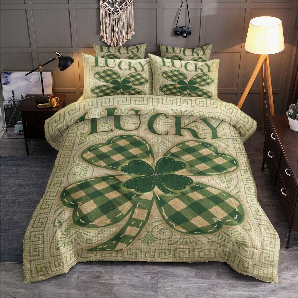 Classic Four leaf Lucky Day St Patrick’s Day Bedding Set