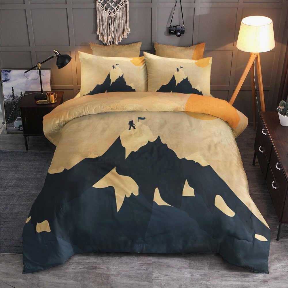 Climb The Mountain Cotton Bed Sheets Spread Comforter Bedding Set