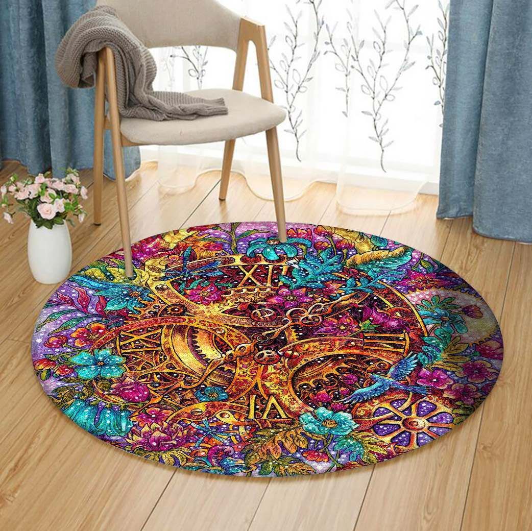 Clock Round Carpet