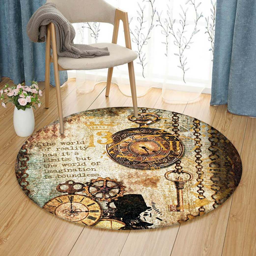 Clock Round Carpet