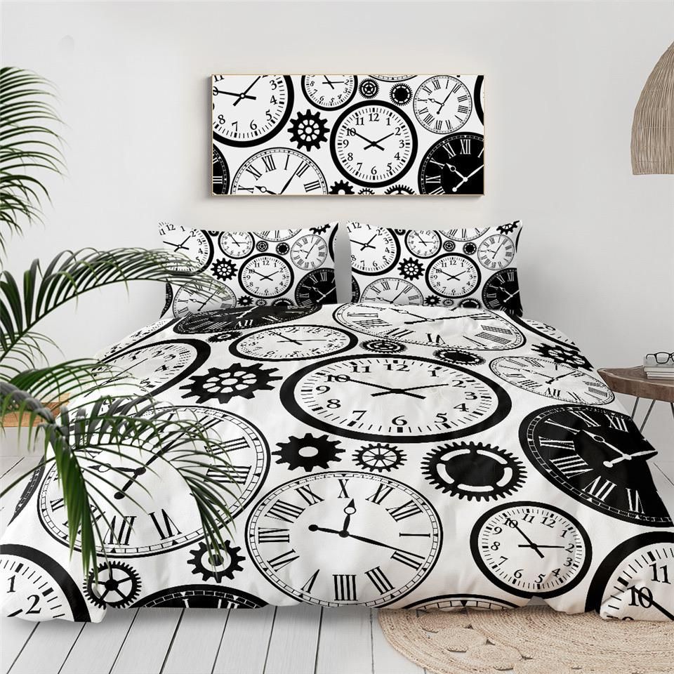 Clocks Clogs Bedding Set